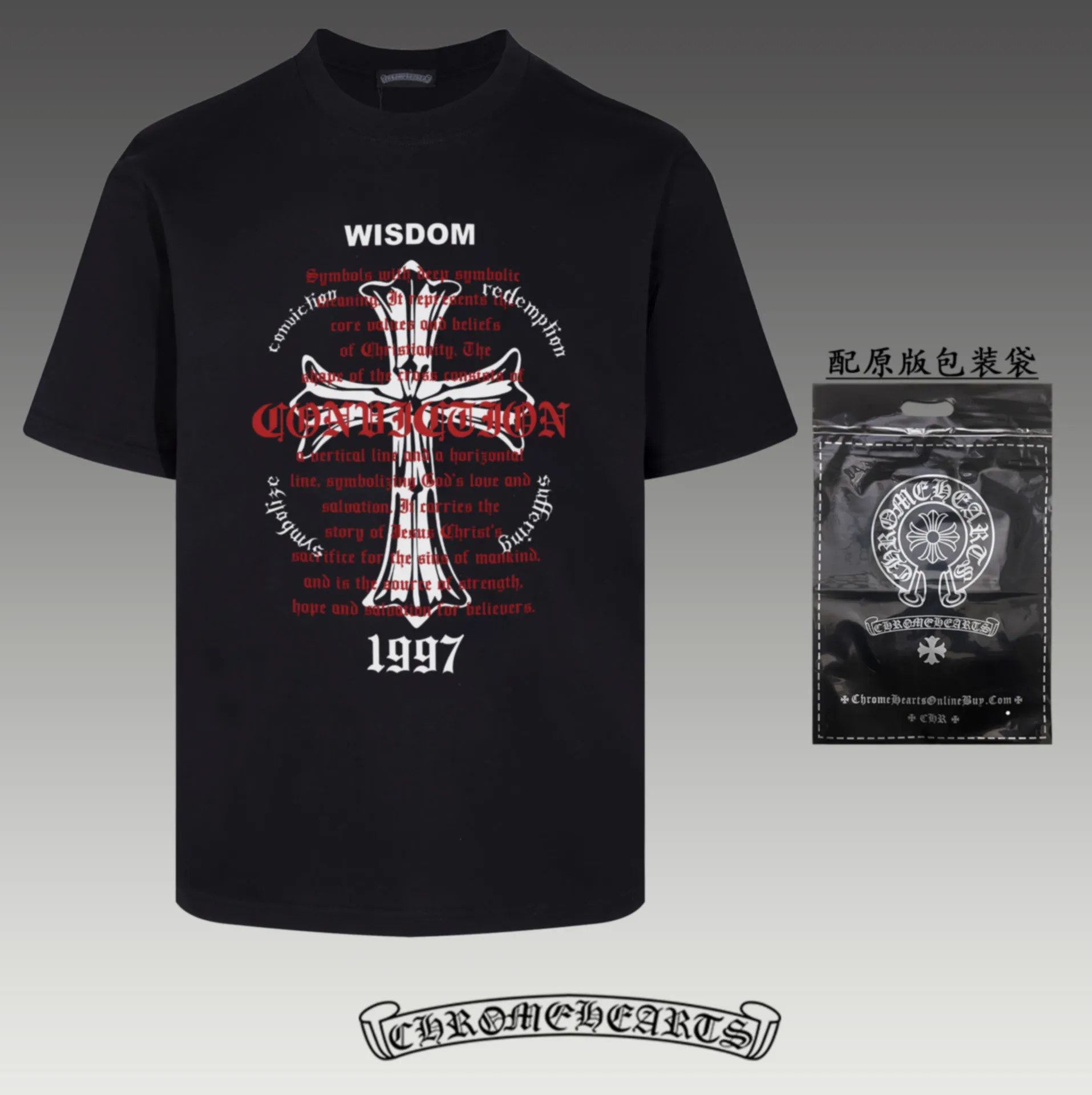 《Chrome Hearts~ 》2024New Arrival Quality T ， , Versatile Quality ！ ‼ 32 G ‼ ， ， ， ， T 🤪 Sizes：S-M-L-XL-2XL ：Black， White Same Style